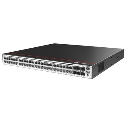 S5735-S48P4XE-V2 48*10/100/1000BASE-T Port 4*10GE SFP+ Port 2*12GE สเตคพอร์ต PoE+ โดยไม่มีโมดูลพลังงาน