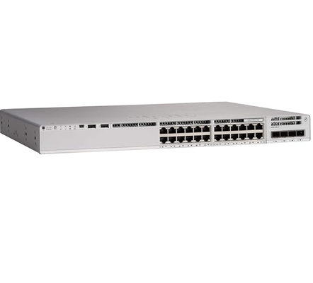 C9200L-24P-4G-A
Catalyst 9200L 24-port PoE+ Switch พร้อม 4x 1G Uplinks รองรับข้อดีของเครือข่าย