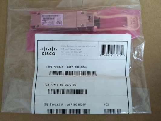 โมดูลรับส่งสัญญาณ Cisco QSFP-40G-SR4 40GBASE-SR4 MMF