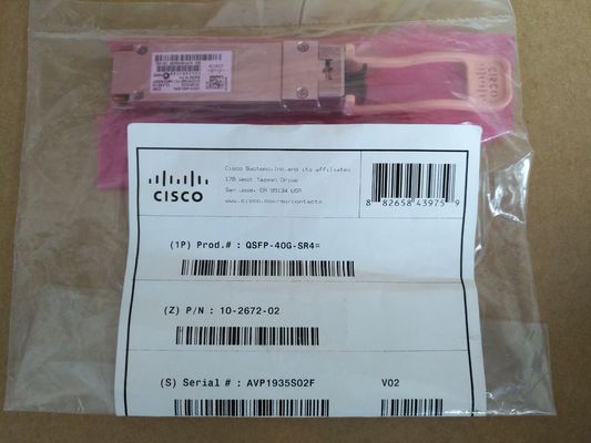 โมดูลรับส่งสัญญาณ Cisco QSFP-40G-SR4 40GBASE-SR4 MMF