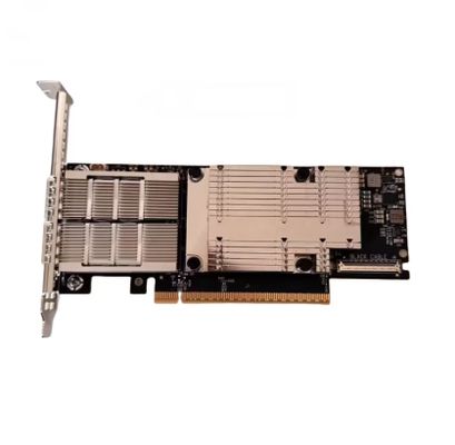 MCX755106AS-HEAT NVIDIA Mellanox ConnectX-7 HHHL แอดป์เตอร์การ์ด, 200GbE (แบบตั้งค่า) / NDR200 IB Dual-port QSFP112