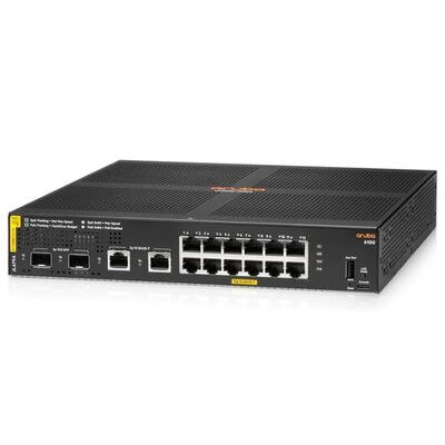 JL679A, สวิตช์อารูบา 6100, 12xGE PoE/2xSFP+/139W PoE