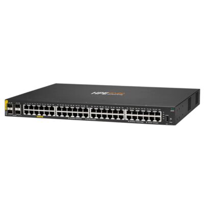 Aruba CX 6000 Managed Ethernet Switch พร้อมพอร์ต SFP ขนาด 48 x 10/100/1000 (PoE+) + 4 x Gigabit งบประมาณ 370 W PoE และการออกแบบที่สามารถสตั๊กได้
