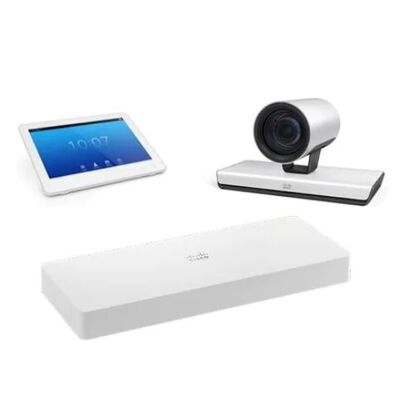 CS-KITP60-K9, Cisco Room Kit Plus, ระบบการประชุมผ่านวิดีโอ, วิดีโอ 1080p60, กล้อง P60, ระบบควบคุม Touch 10