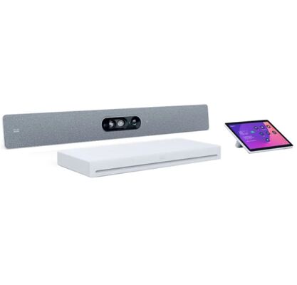 CS-KIT-EQ-K9, Cisco CS-KIT-EQ-K9, ชุดการประชุมทางวิดีโอ, 4K Ultra HD, ไมโครโฟนในตัว, ระบบควบคุมแบบสัมผัส