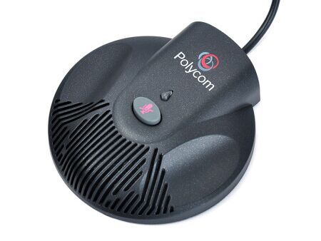 SoundStation-2-Expansion-Microphone, โทรศัพท์สำหรับการประชุม Polycom SoundStation 2, ลำโพงความเที่ยงตรงสูง/ไมโครโฟนตัดเสียงรบกวน/สำหรับห้องขนาด 50-70 ตร.ม.