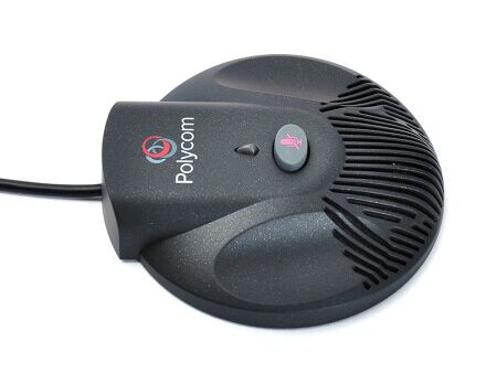 SoundStation-2-Expansion-Microphone, โทรศัพท์สำหรับการประชุม Polycom SoundStation 2, ลำโพงความเที่ยงตรงสูง/ไมโครโฟนตัดเสียงรบกวน/สำหรับห้องขนาด 50-70 ตร.ม.