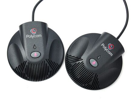SoundStation-2-Expansion-Microphone, โทรศัพท์สำหรับการประชุม Polycom SoundStation 2, ลำโพงความเที่ยงตรงสูง/ไมโครโฟนตัดเสียงรบกวน/สำหรับห้องขนาด 50-70 ตร.ม.