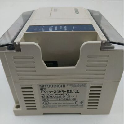 การควบคุมอุตสาหกรรม PLC ซีรีส์ FX1N พร้อมจุด I/O 24 จุด เอาต์พุตรีเลย์ และแหล่งจ่ายไฟ AC 100-240V