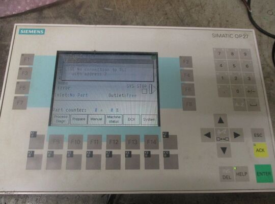 Siemens SIMATIC OP27C 6AV3627-1LK00-1AX0, แผงควบคุม HMI สี STN ขนาด 5.7 นิ้วพร้อมปุ่มฟังก์ชั่น 24 ปุ่ม (18 ปุ่มพร้อมไฟ LED)