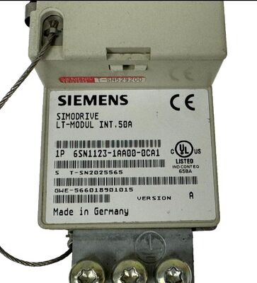 โมดูลพลังงาน Siemens 6SN1123-1AA00-0CA1 SIMODRIVE 611 - ไดรฟ์เซอร์โวประสิทธิภาพสูงสำหรับระบบอัตโนมัติทางอุตสาหกรรม