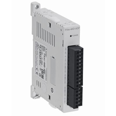 Mitsubishi FX3U-4DA-ADP อะแดปเตอร์เอาท์พุตอนาล็อก 4 ช่องสำหรับ PLC FX3U/FX3UC | โมดูลเอาท์พุตแรงดัน/กระแสความแม่นยำสูง