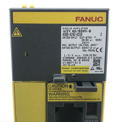 FANUC A06B-6290-H208 โมดูลเครื่องขยายเสียงเซอร์โว Alpha iSV 40/80HV-B