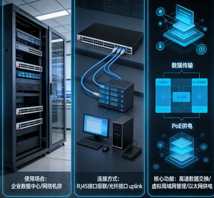 RG-S5310-48GT4XS-P-E สวิตช์ Layer 3 PoE+, 48x1000M RJ45, 4x10G SFP+, งบประมาณ PoE 1570W, แหล่งจ่ายไฟสำรองคู่