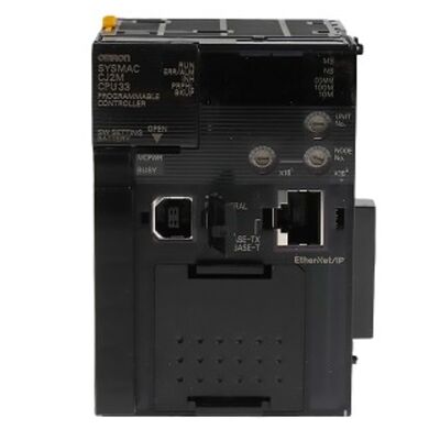 Omron CJ2M-CPU33 PLC CPU Module ภายใน EtherNet / IP การควบคุมความเร็วสูง