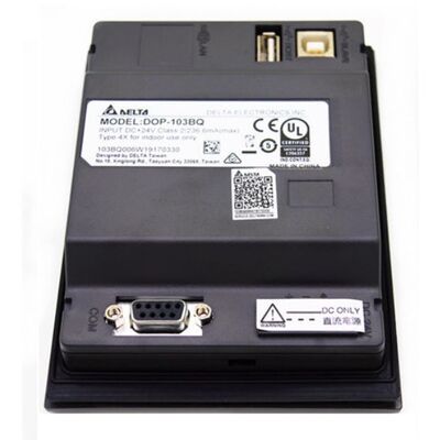 แผงควบคุมอุตสาหกรรมหน้าจอสัมผัส Delta DOP-103BQ 4.3" HMI