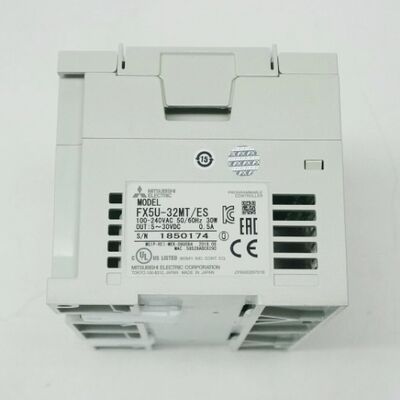 Mitsubishi FX5U-32MT/ES PLC CPU Module 32 I/O ทรานซิสเตอร์เอาต์พุต
