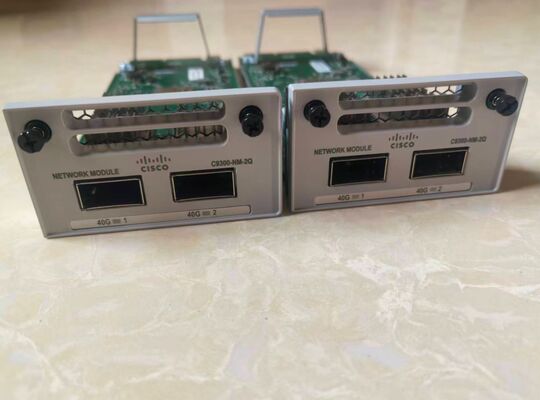 โมดูลเครือข่าย C9300-NM-2Q 40GE, โมดูลขยายความเร็วสูง QSFP+ 2 พอร์ตสำหรับสวิตช์ Catalyst 9300
