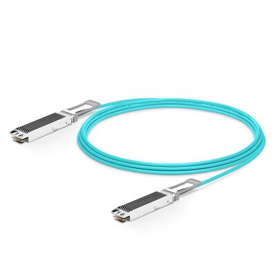 สายเคเบิล 800G OSFP/QSFP DD AOC，850nm, OM3/OM4, 1-50ม., แบบเสียบปลั๊กได้, พลังงานต่ำ, การเชื่อมต่อระหว่างศูนย์ข้อมูล