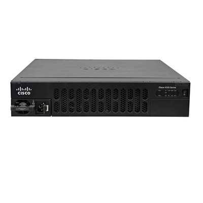 ISR4451 X K9 1to 2G ระบบผ่าน 4 WAN และ LAN Port 4 SFP Port 10 Core CPU การรักษาความปลอดภัยเสียง WAAS Intelligrnt WAN