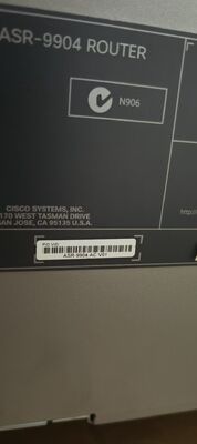 เราเตอร์ Cisco ASR-9904-AC | แชสซี AC ซีรีส์ ASR 9000
