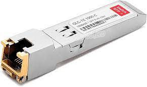 GLC - TE 1000BASE - T SFP Transceiver Module รองรับความยาวของเชื่อมต่อสูงสุด 100m ผ่านเชื่อมต่อทองแดงผ่านเครื่องเชื่อม RJ-45