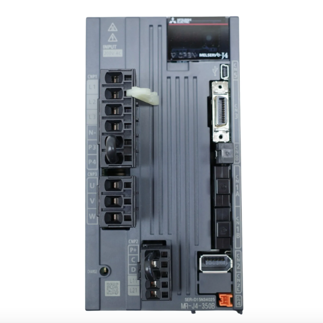 Sscnet Mitsubishi MR-J4-350B ไดรฟ์เซอร์โว AC 3.5kW พร้อม SSCNET III/H และเบรก ...