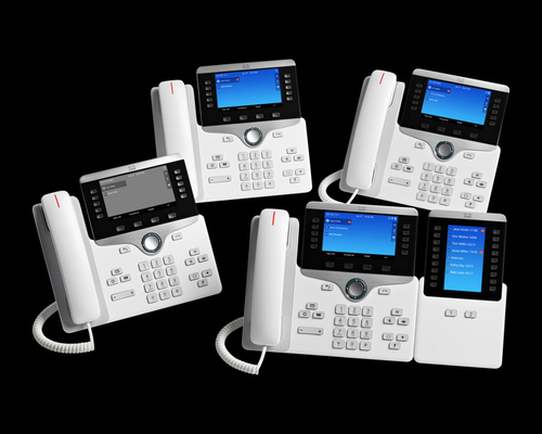 โทรศัพท์ IP 8800 Series 8811 พร้อมการเชื่อมต่อเครือข่ายอีเทอร์เน็ตสีดำ