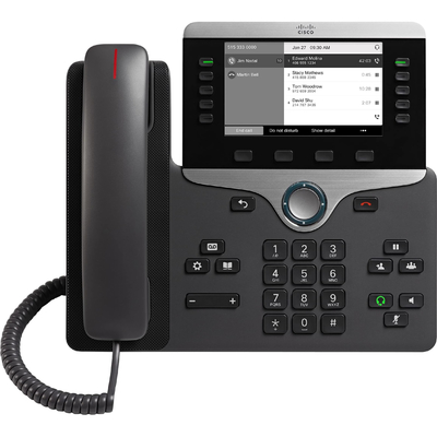 CP-8845-K9 โทรศัพท์ IP ของ Cisco 480 X 272 ความละเอียด 10/100/1000 อีเธอร์เน็ตพร้อมตัวแปลงสัญญาณเสียง G.729ab