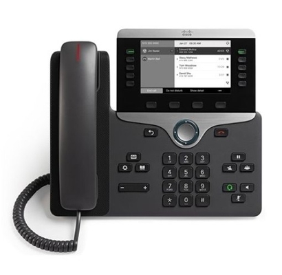 CP-8811-K9 หน้าจอกว้างจอสีเทา การสื่อสารเสียงที่มีคุณภาพสูง ใช้ง่าย Cisco EnergyWise
