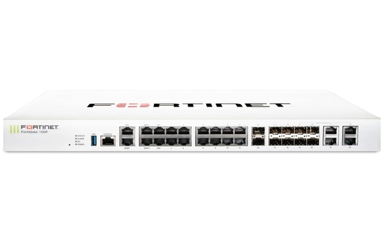 FG-100F Fortigate 100F FG-100F 22x GE RJ45 Port 4 SFP Port 2x 10 GE SFP+ FortiLinks พลังงานไฟฟ้าแบบสองตัว
