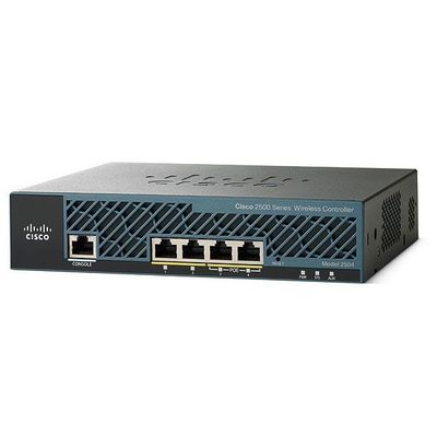 AIR-CT2504-50-K9, คอนโทรลเลอร์ไร้สาย Cisco 2500, ใบอนุญาต AP 50 ใบ / พอร์ต 4xGE / การจัดการ RF