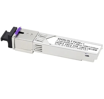 EPON OLT PX20+ 20km Tx 1490nm 1.25G Rx 1310nm 1.25G SFP โฟมแฟคเตอร์ SC / UPC เครื่องเชื่อมรับ