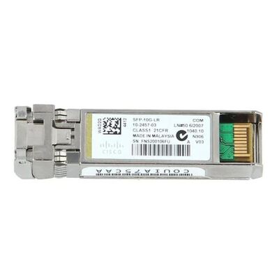 Cisco SFP-10G-LR= 10GBASE-LR SFP+ โมดูลตัวรับสัญญาณ (1310nm 10km SMF LC DOM)