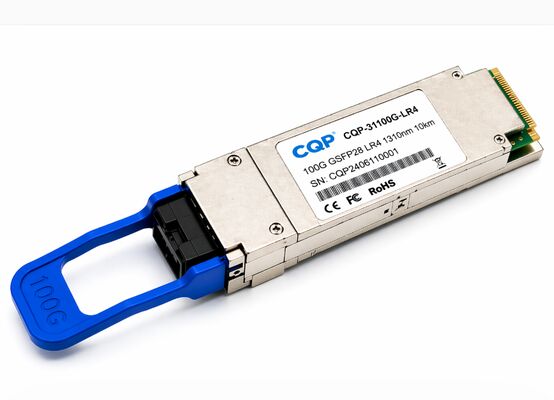 CQP-31100G-LR4 100G QSFP28 LR4 เครื่องรับแสง 10km SMF LC Module โซลูชั่นเครื่องรับแสง