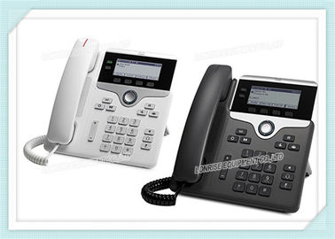 สีขาวและดํา CP-7821-K9 โทรศัพท์ IP Cisco 7821 พร้อมการสนับสนุนหลายภาษา