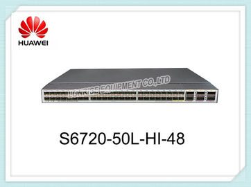 หัวเว่ยสวิทช์ S6720-50L-HI-48S-DC 48X10 Gig SFP + 6 X 40 Gig QSFP + กับแหล่งจ่ายไฟ DC
