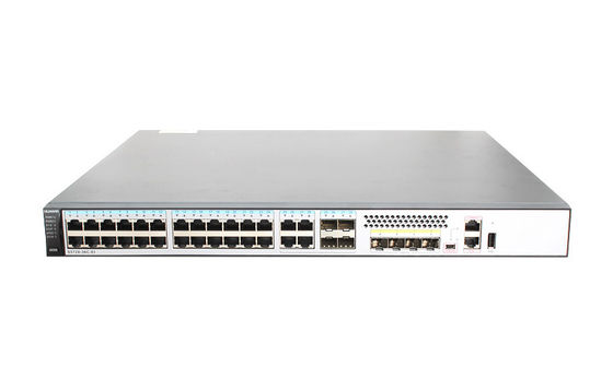 S5720-36C-EI-DC 28 พอร์ตอีเทอร์เน็ต 10/100/1000 4 พอร์ตเป็นแบบ Dual-Purpose 10/100/1000 หรือ SFP 4 10 Gig SFP + 1